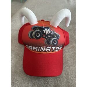 children's Monster Truck baseball cap featuring the Raminator truck design
